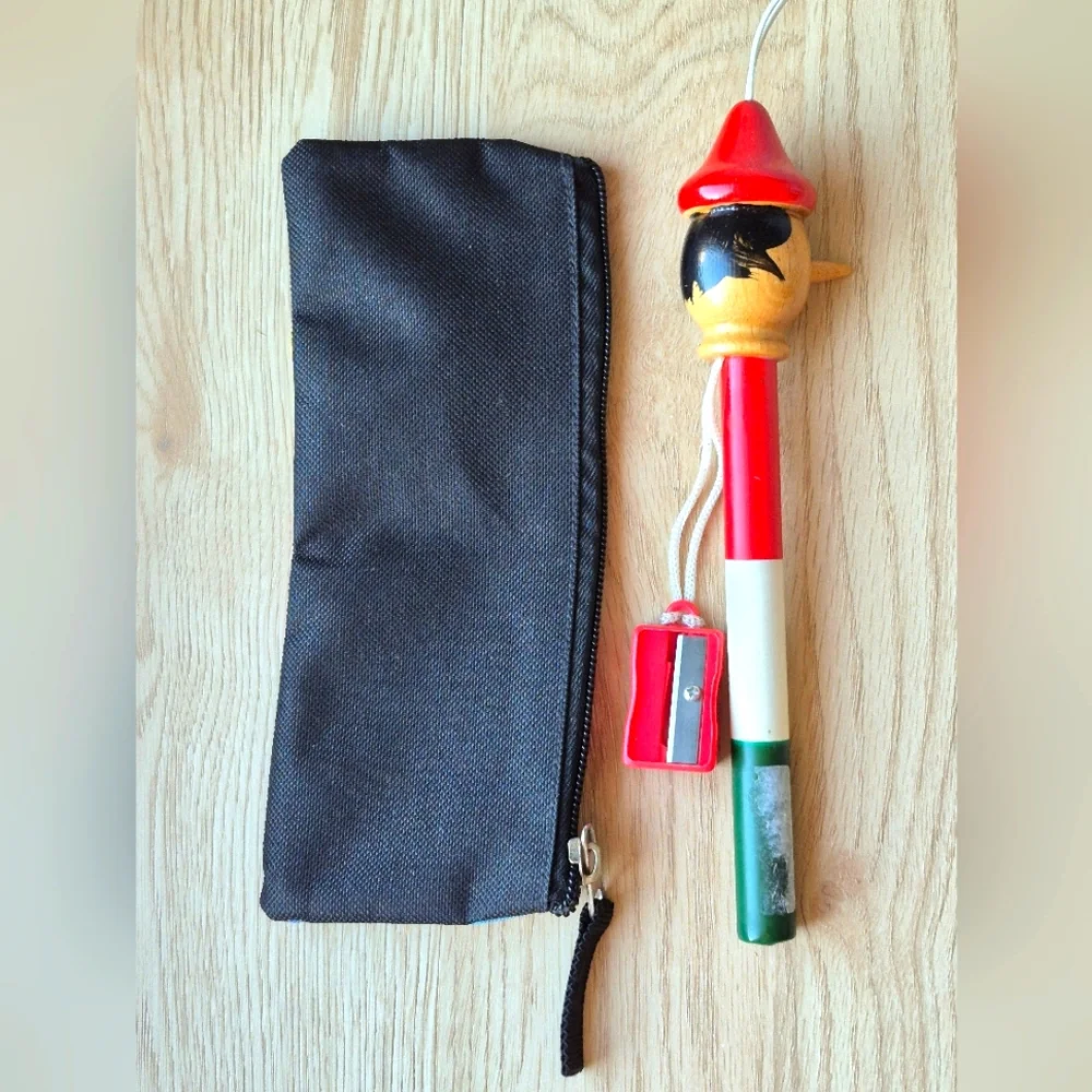 Pokemon Pencil Case Bioworld&New Pinocchio Pencil -Sharpener